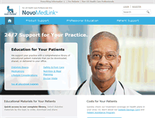 Tablet Screenshot of novomedlink.com